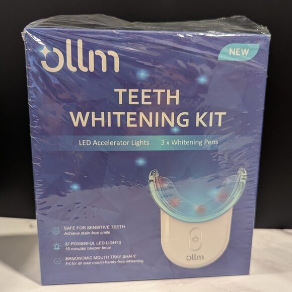 ollm Teeth Whitening Kit New Open Box 8 Shades Whiter in 8 Days - Picture 1 of 5
